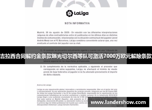 吉拉西合同解约金条款曝光切尔西等队可激活7000万欧元解除条款
